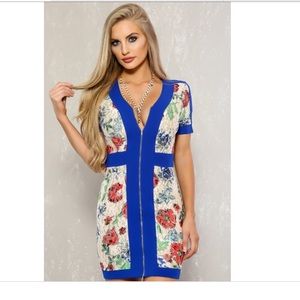 Floral glitter dress NWOT